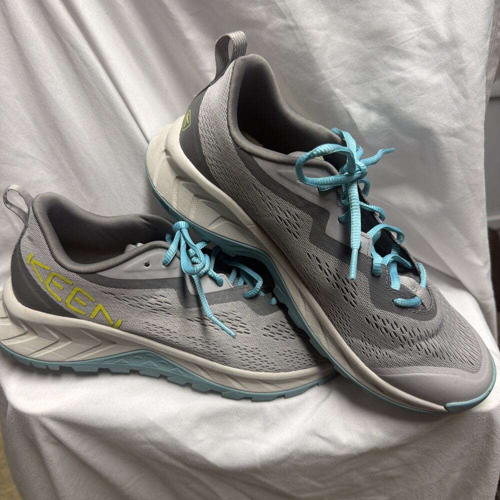 Keen 1029008 Womens Size 10 Gray Teal Trail Walking Comfort Sneakers